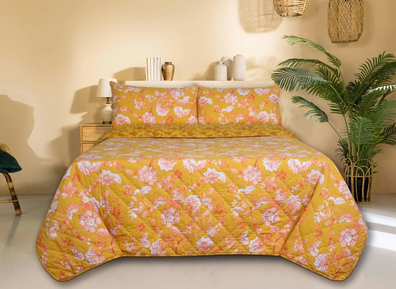 Saffron T-200 Bed Throw