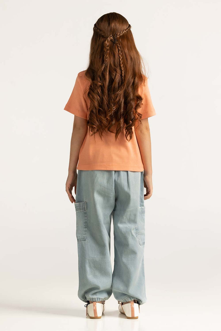 Salmon Junior Girl Knit Printed Tee JG-TS-SS24-017