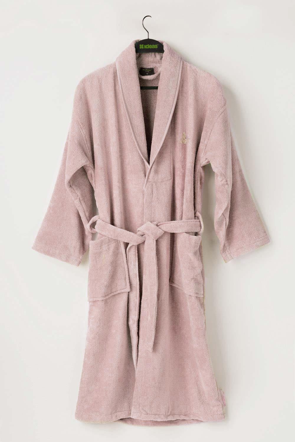 Salmon Velour Bathrobe
