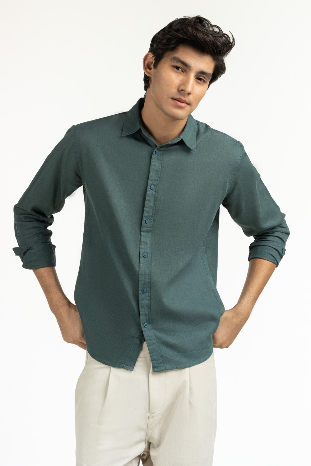 Regular Fit Casual Shirts MN-CS-SS25-215