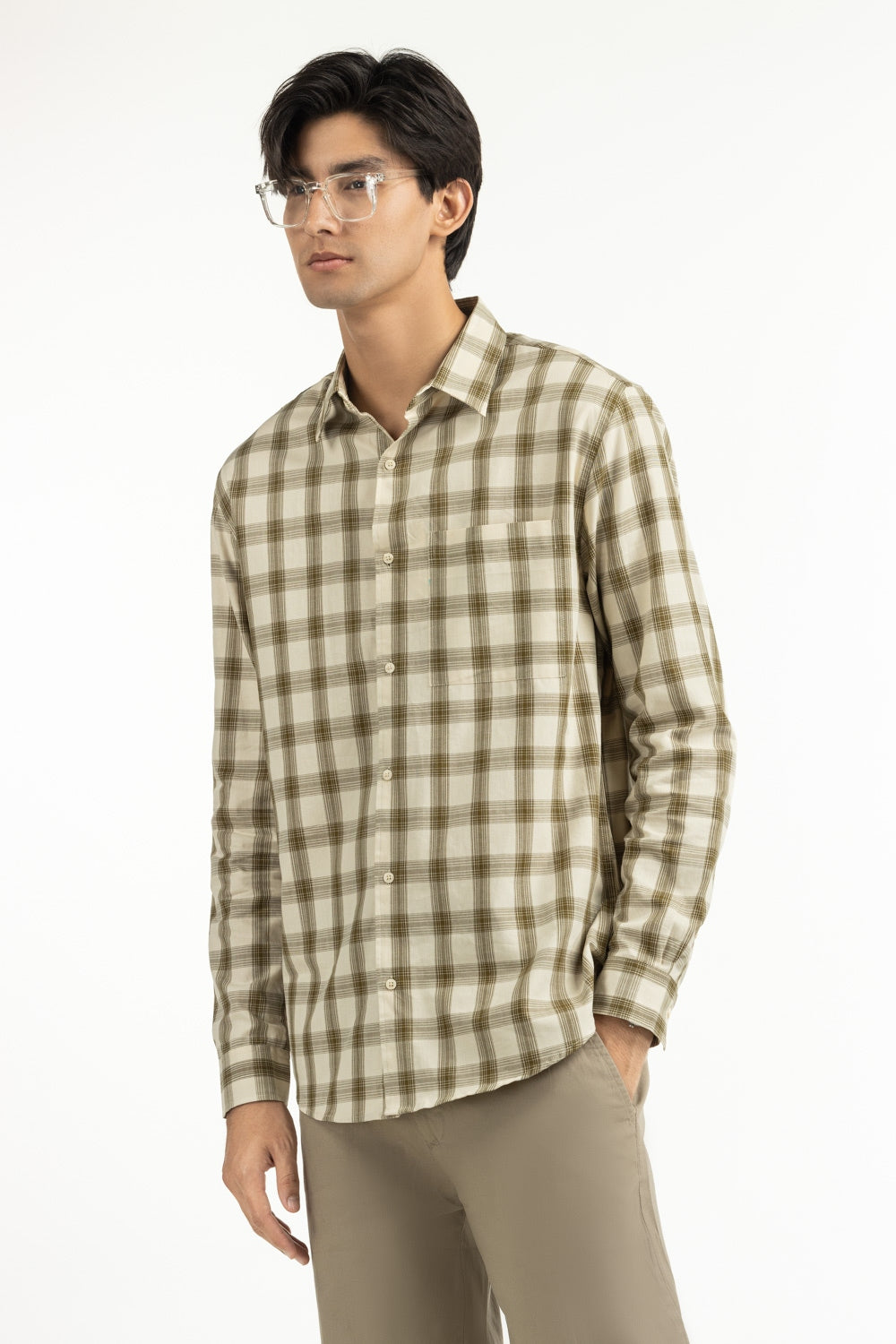 Regular Fit Casual Shirts MN-CS-SS25-197