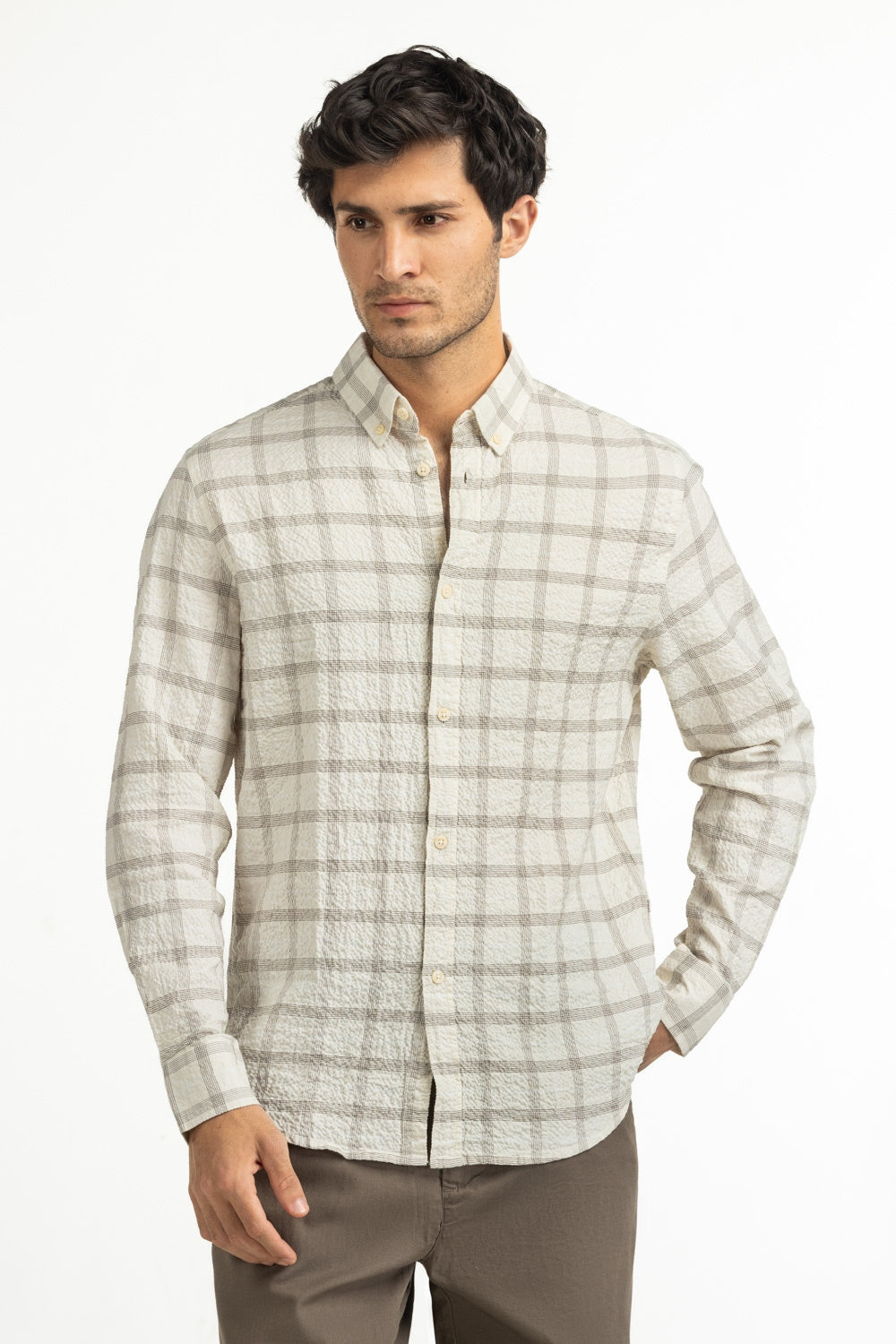 Regular Fit Casual Shirts MN-CS-SS25-235