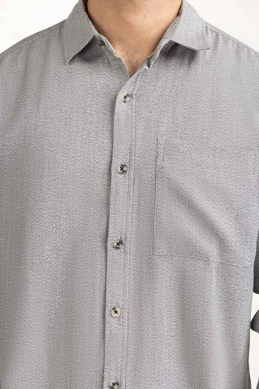 Self Textured Casual Shirts MN-CS-WS24-009