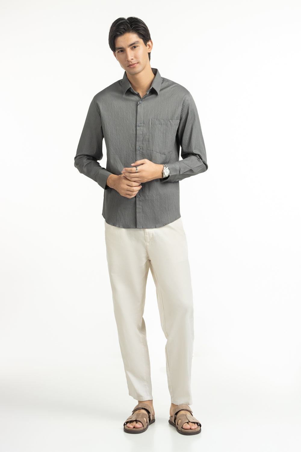 Regular Fit Casual Shirts MN-CS-SS25-239