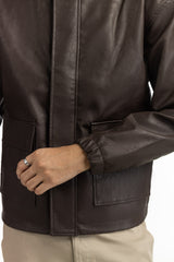 Regular Fit PU Jackets MN-JKT-WS24-048