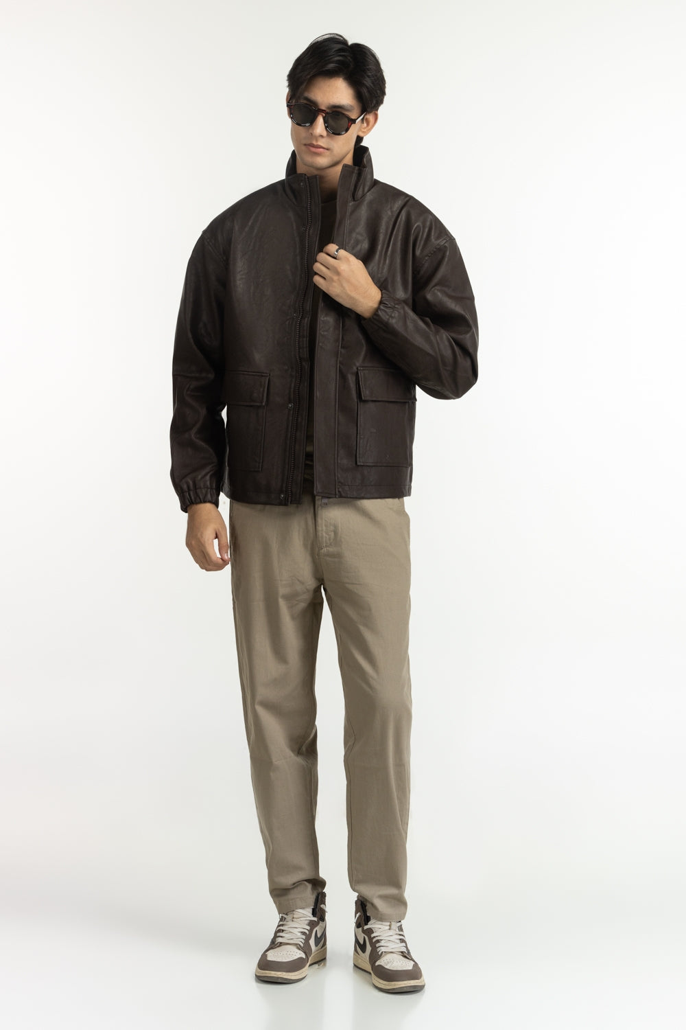 Regular Fit PU Jackets MN-JKT-WS24-048