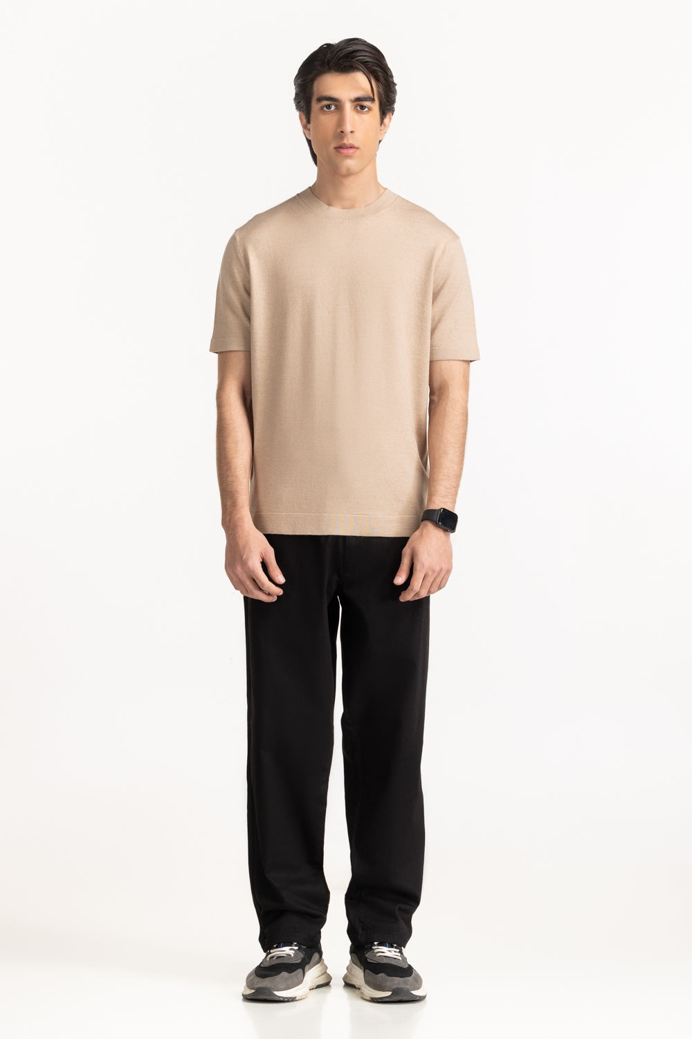 Sweater Knit T-Shirt MN-TS-SS25-214
