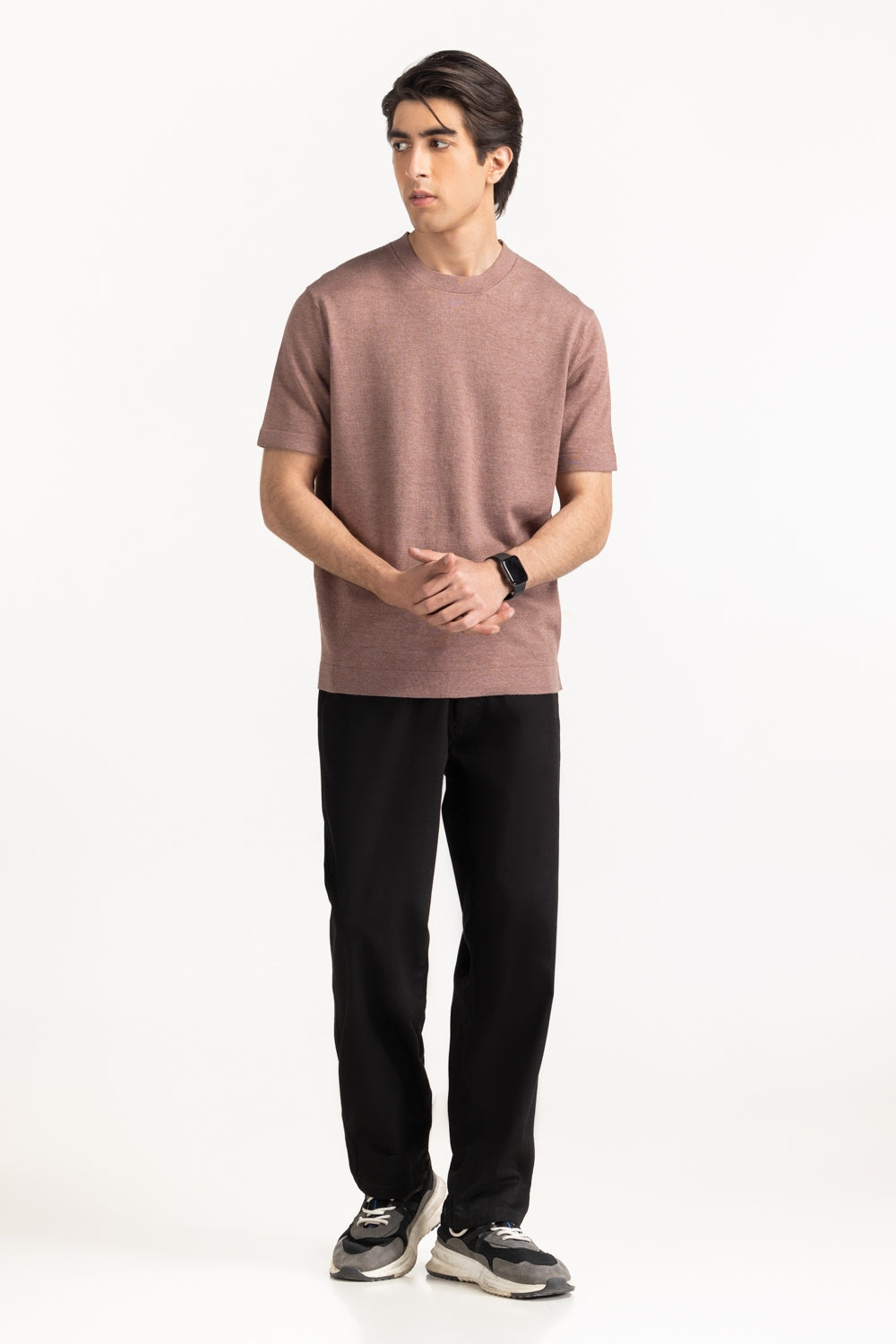 Sweater Knit T-Shirt MN-TS-SS25-212