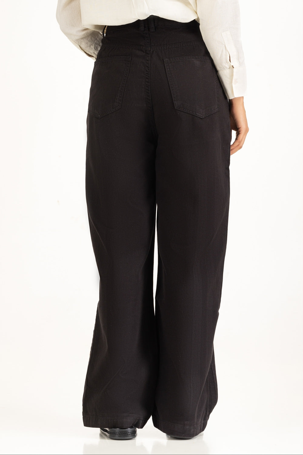 Straight Fit Wide Leg Trousers