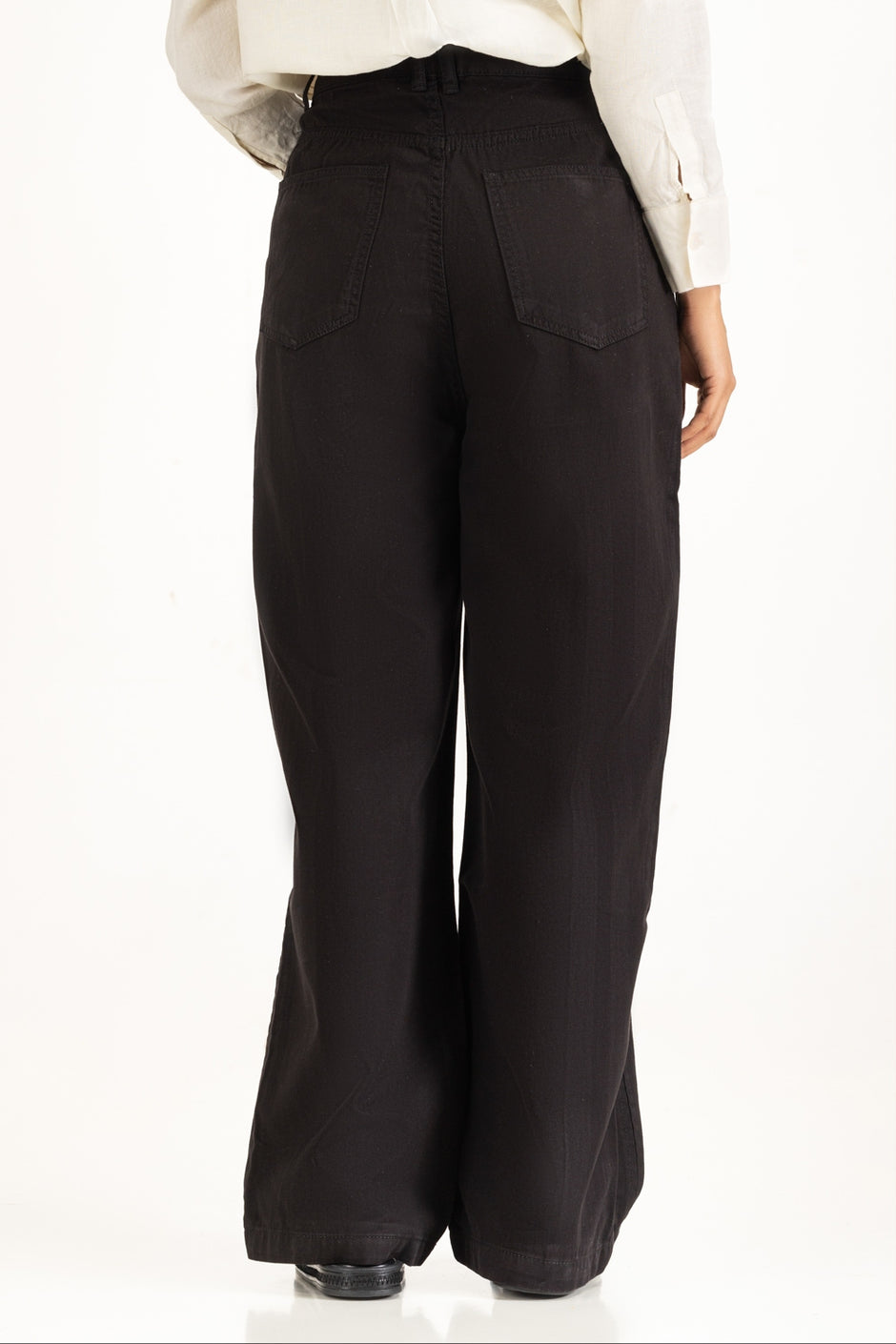 Straight Fit Wide Leg Trousers