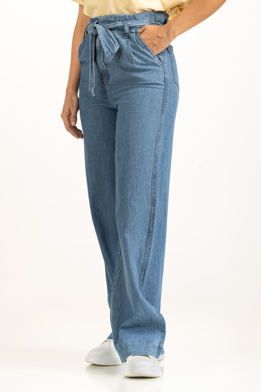 Straight Fit Wide Leg Trousers WM-NDJ-SS25-011