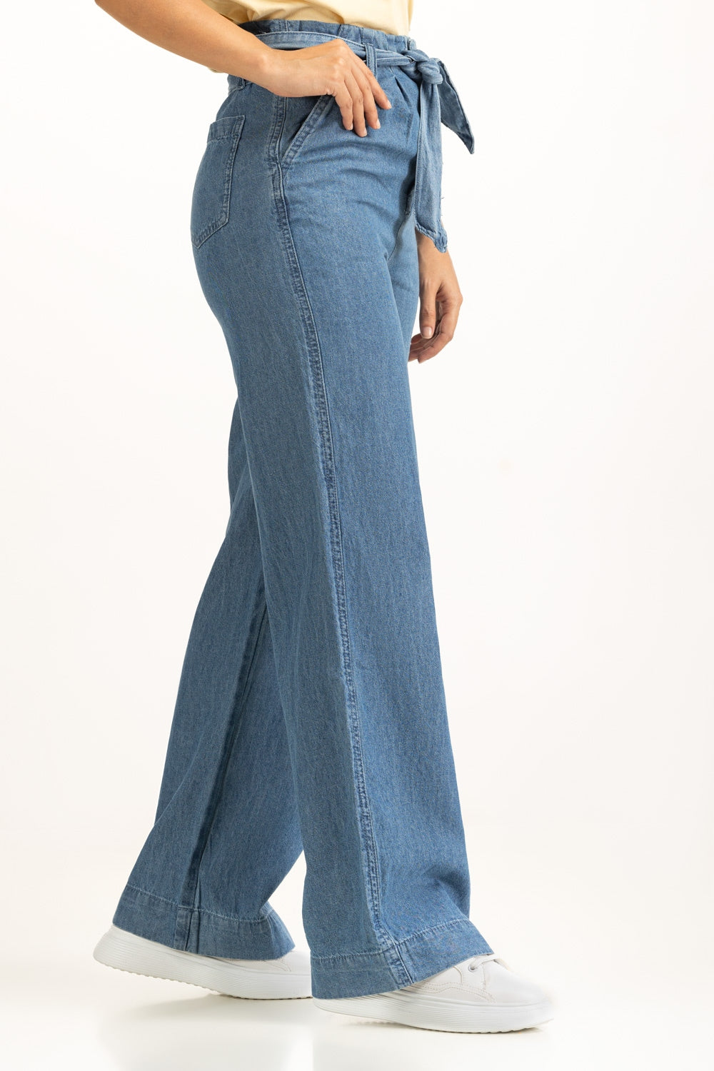 Straight Fit Wide Leg Trousers WM-NDJ-SS25-011
