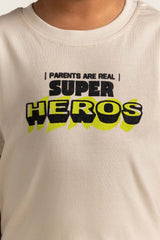 Sand Toddler Boy Knit Printed Tee TB-TS-SS24-041