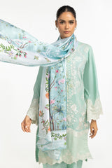 Satin Crinkle Printed Dupatta IPD-44701