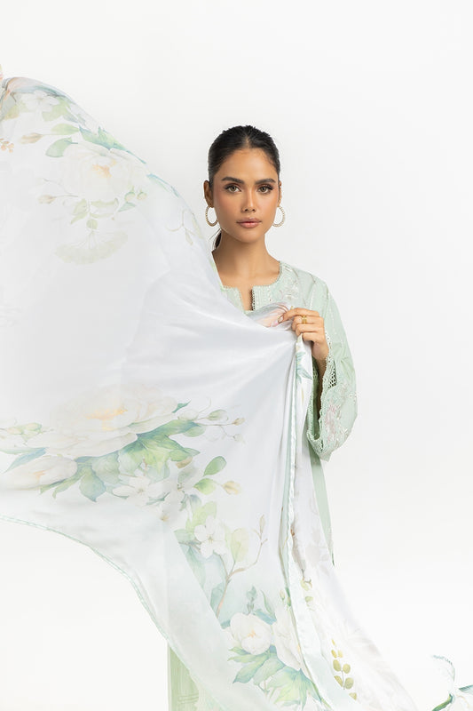 Satin Crinkle Printed Dupatta IPD-44705