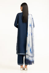 Satin Crinkle Printed Dupatta IPD-44729