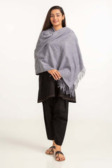 Grey Poly Viscose Scarf SCF-23-01