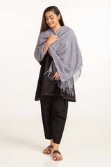 Grey Poly Viscose Scarf SCF-23-01