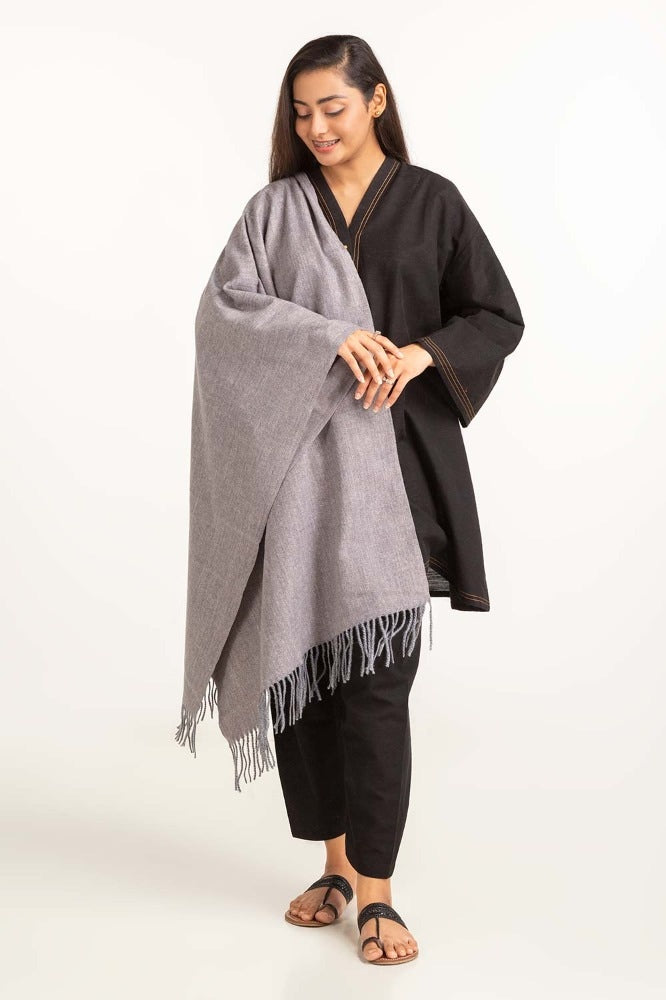 Grey Poly Viscose Scarf SCF-23-05