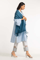 Teal Poly Viscose Scarf SCF-23-11