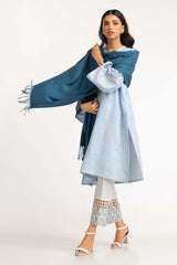 Teal Poly Viscose Scarf SCF-23-11