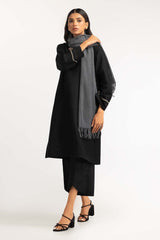 Charcoal Polyester Scarf SCF-23-14