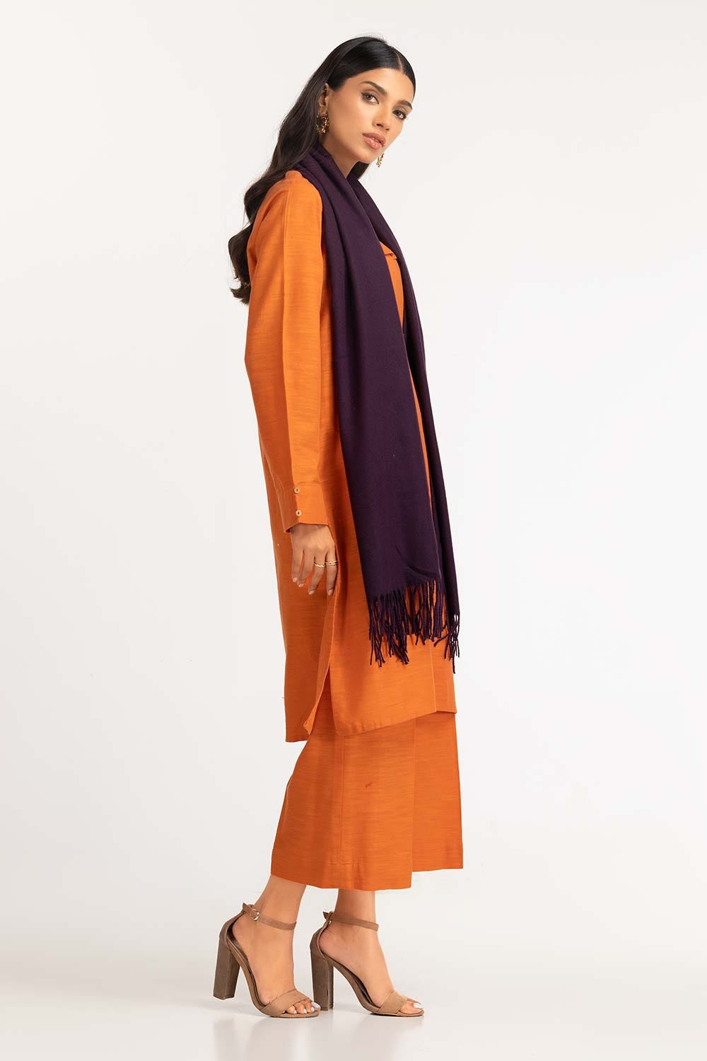Purple Polyester Scarf SCF-23-15