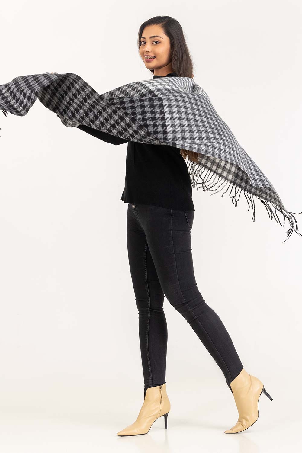 Multicolored Polyester Scarf SCF-23-17