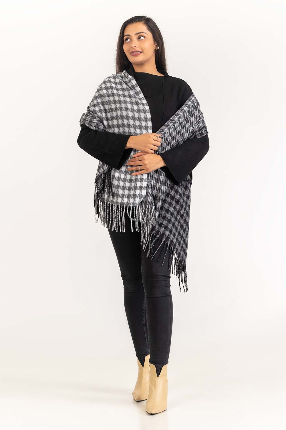 Multicolored Polyester Scarf SCF-23-17