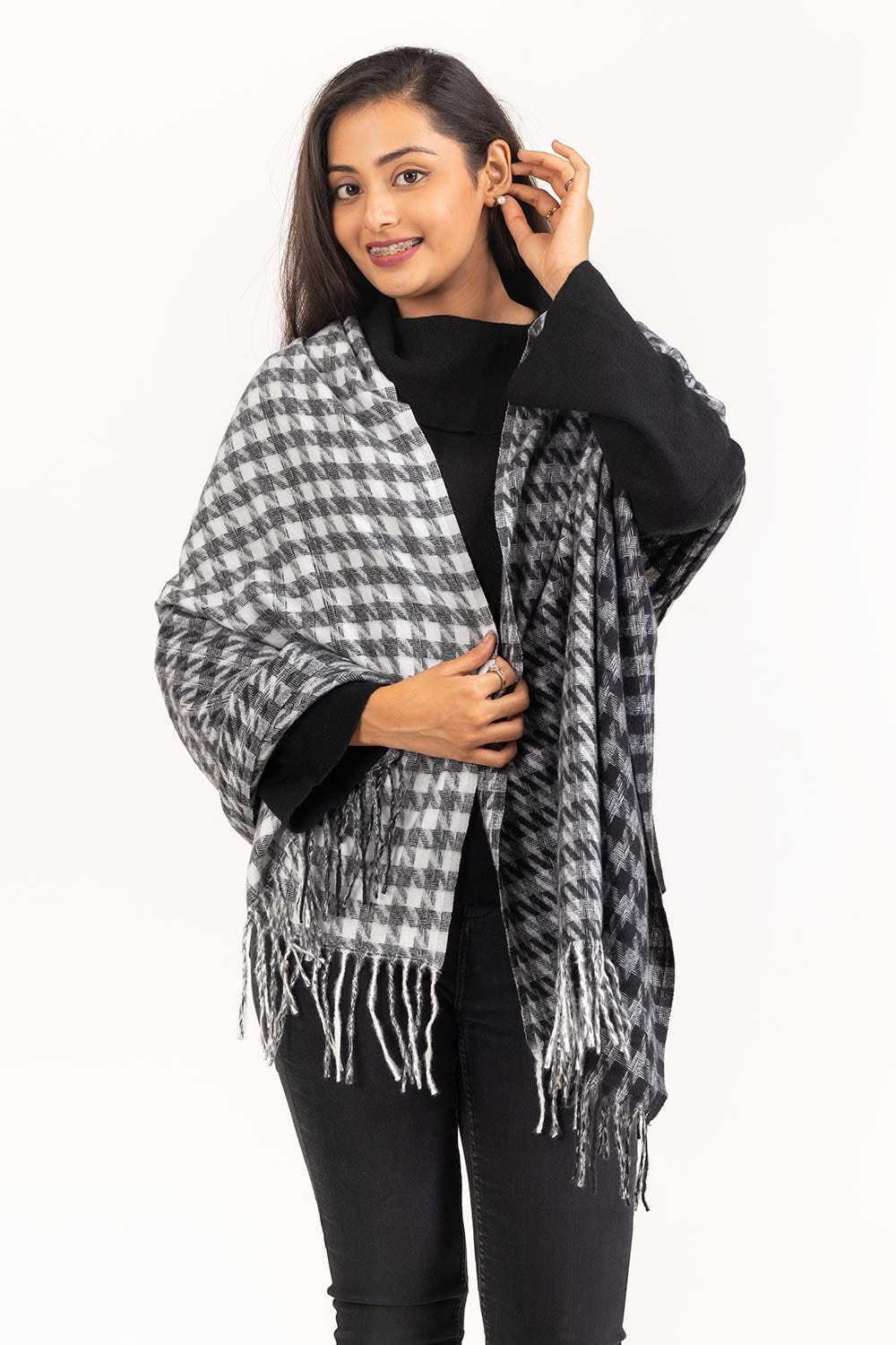 Multicolored Polyester Scarf SCF-23-17