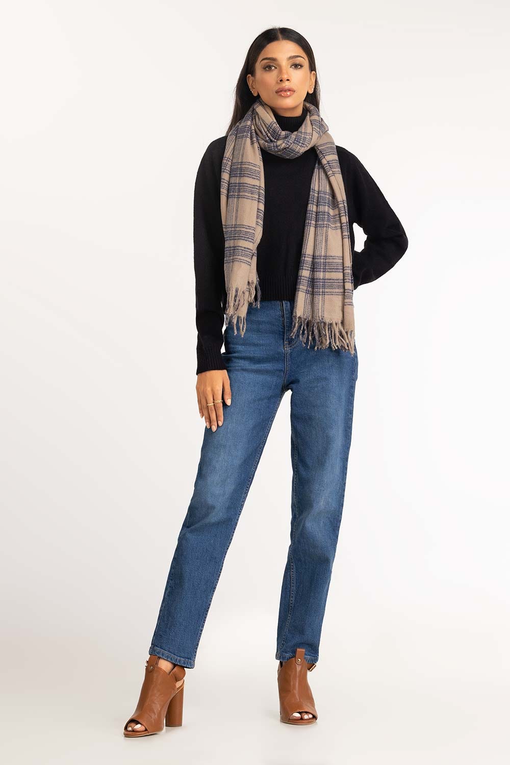 Multicolored Polyester Scarf SCF-23-18