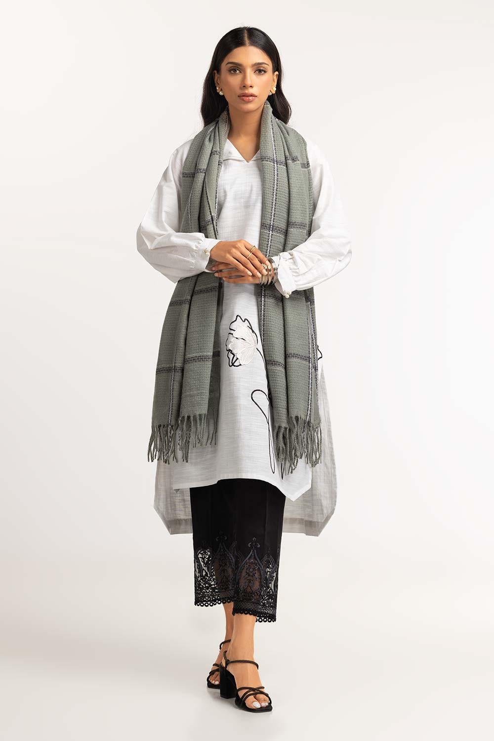 Multicolored Polyester Scarf SCF-23-19