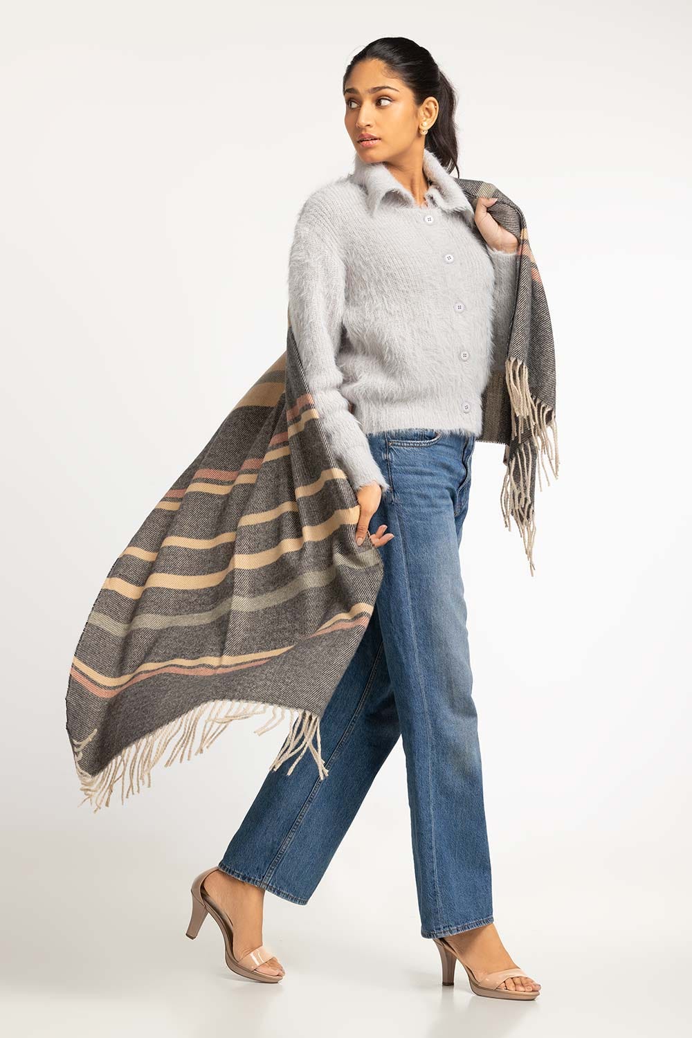 Multicolored Polyester Scarf SCF-23-20