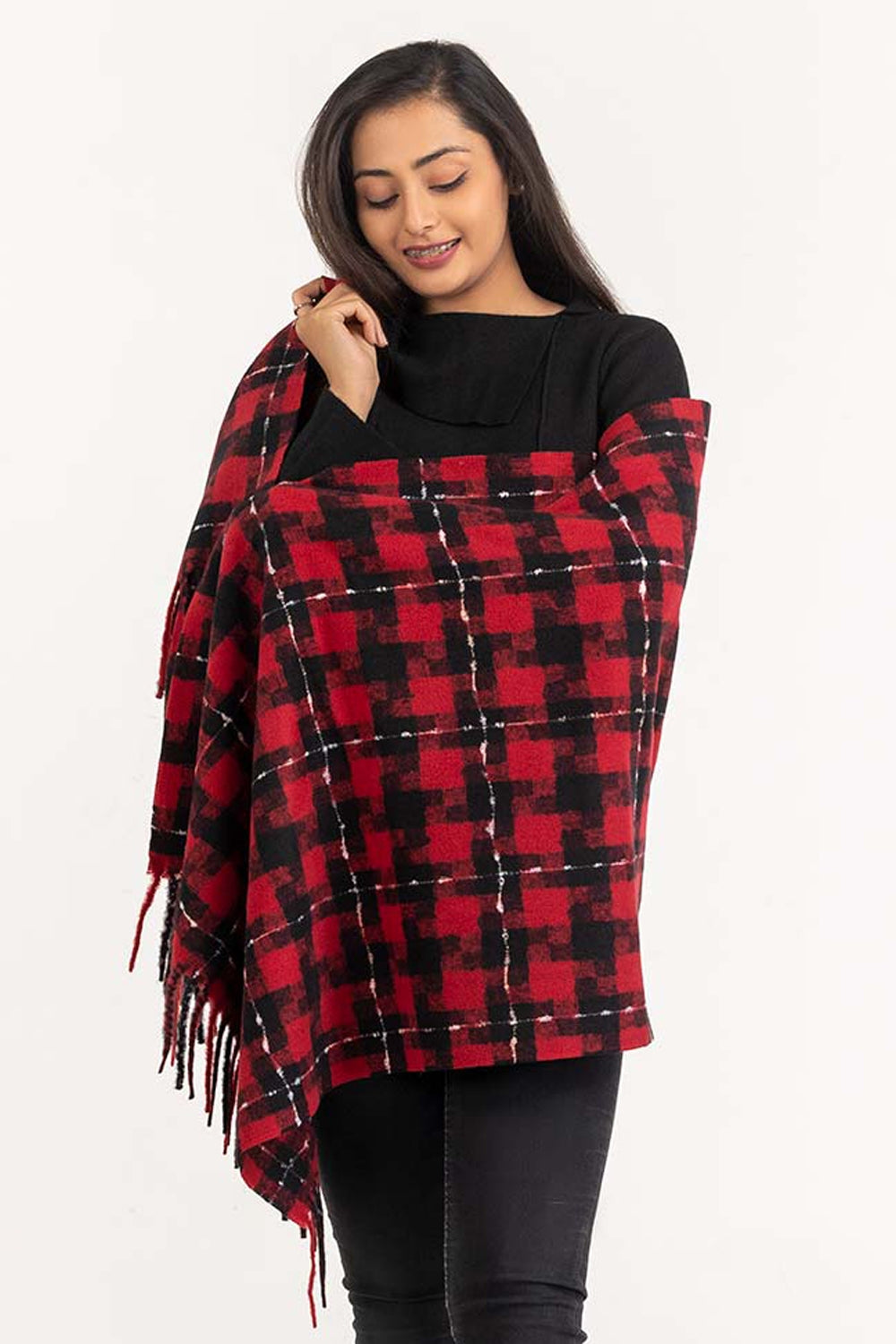 Multicolored Polyester Scarf SCF-23-24