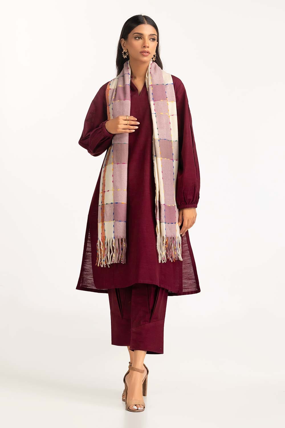Multicolored Polyester Scarf SCF-23-26