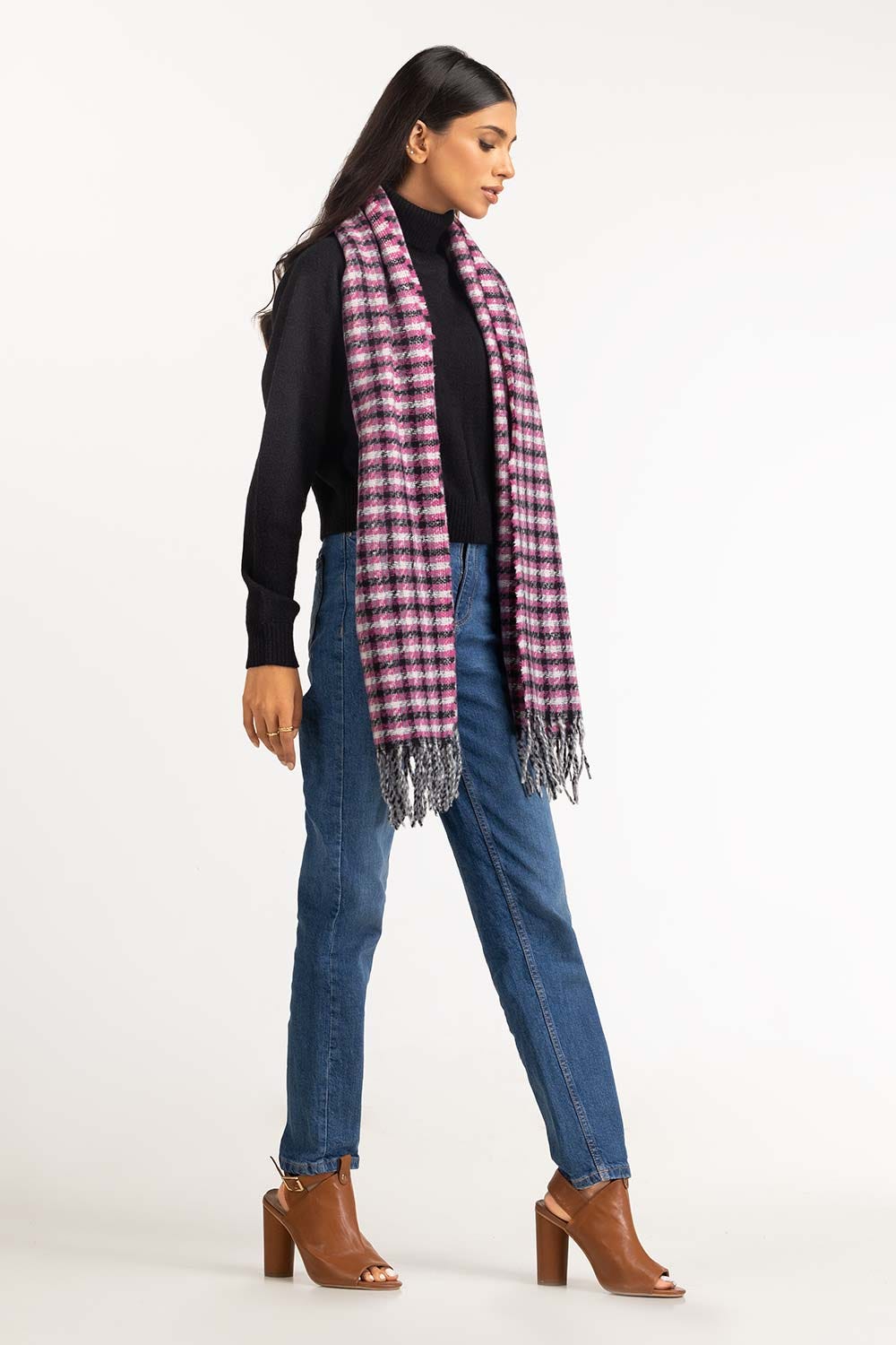 Multicolored Polyester Scarf SCF-23-29
