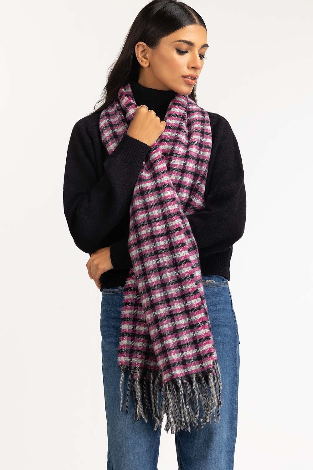 Multicolored Polyester Scarf SCF-23-29