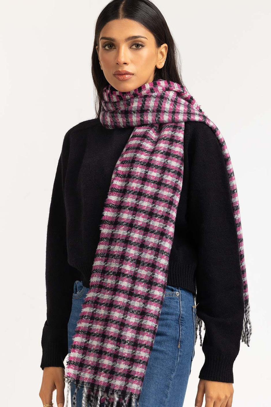 Multicolored Polyester Scarf