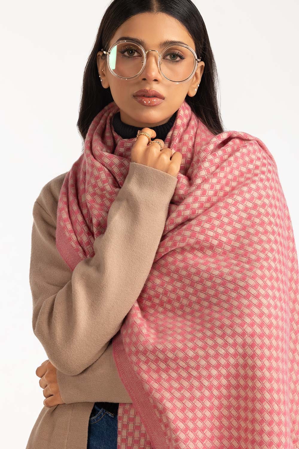 Multicolored Polyester Scarf