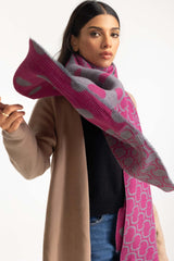 Multicolored Poly Viscose Scarf SCF-23-38