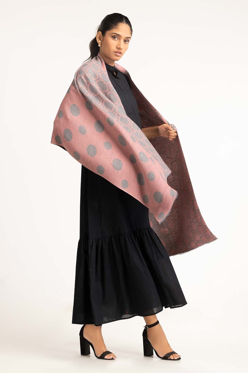 Multicolored Poly Viscose Scarf SCF-23-40