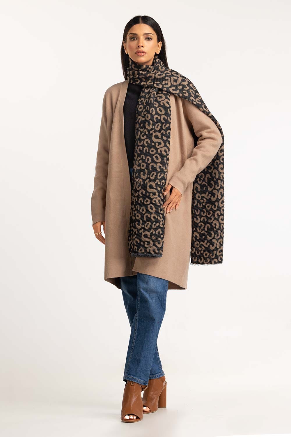 Multicolored Poly Viscose Scarf SCF-23-42