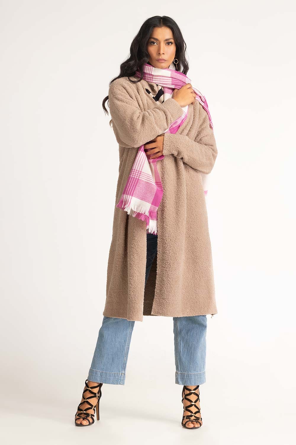 Multicoloured Polyester Scarf SCF-23-44