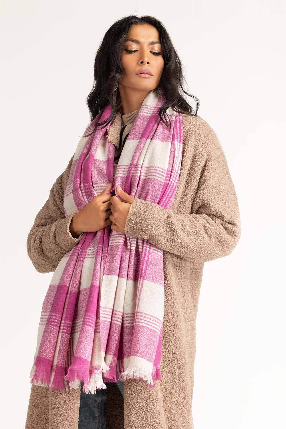 Multicoloured Polyester Scarf SCF-23-44