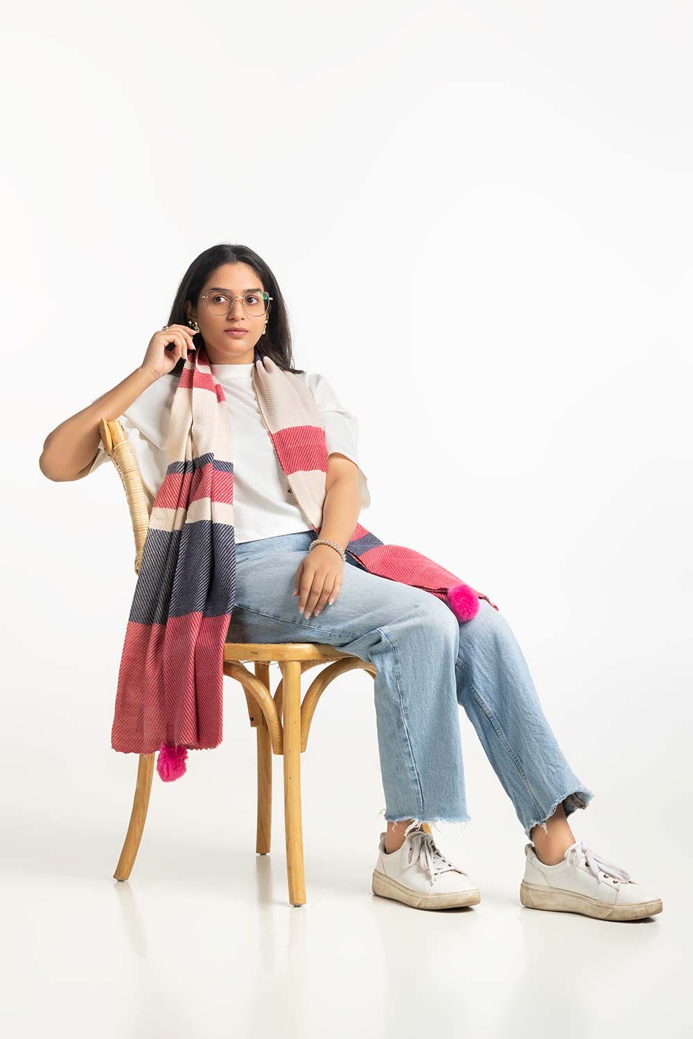 Multi Blended Stripe Scarf SCF-24-003