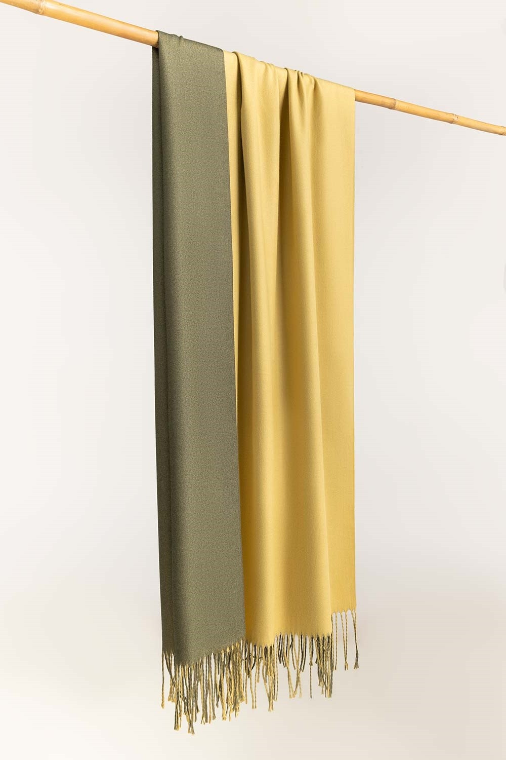 Double Side Two Colors Blended Scarf