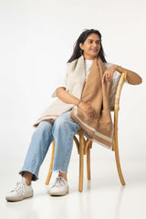Mustard Double Side Two Colors Blended Scarf SCF-24-075