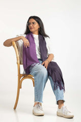 Purple Double Side Two Colors Blended Scarf SCF-24-077