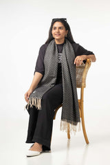 Grey Blended Chivron Scarf SCF-24-083