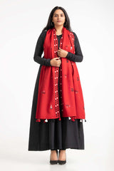 Herringbone Embroidered Scarf Scf-24-085